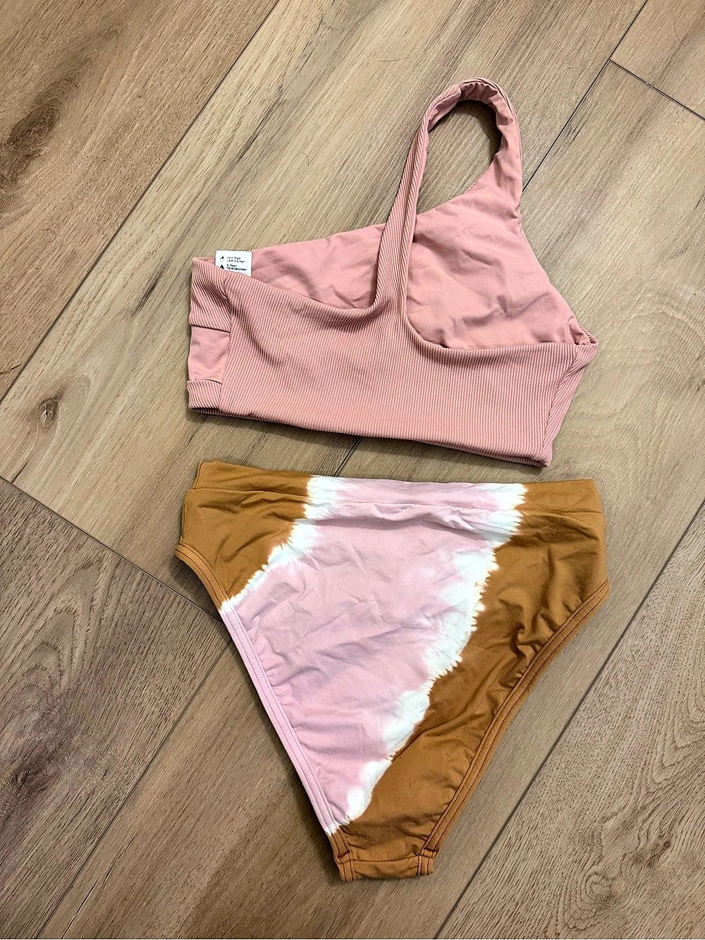 L*SPACE Tie-Dye Bikini Set in Pink & Brown Size M (fits like S)